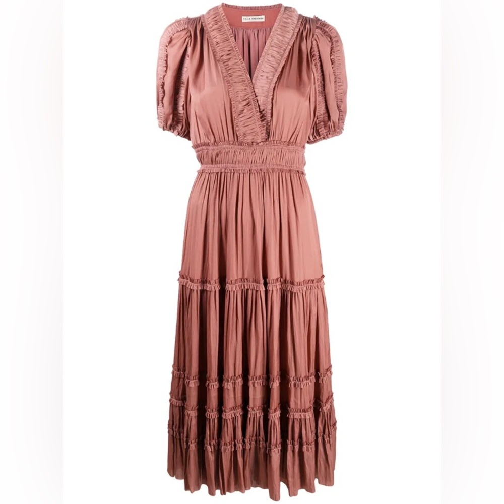 Ulla Johnson Ines Midi Dress in Copper